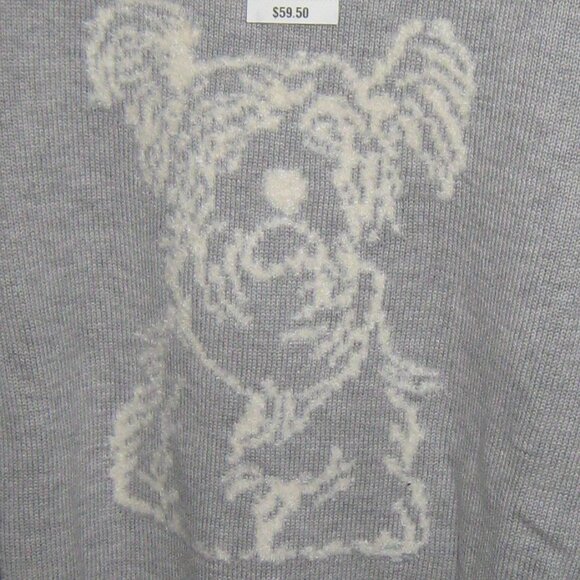 NWT Charter Club XXL Gray and Cream Dog Sweater - Picture 2 of 6